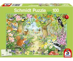 Schmidt Spiele Schmidt Dėlionė 100 vnt. - Miško gyvūnai