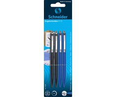 Schneider Electric Schneider K15 automatiniai rašikliai, 4 vnt. (2 juodi, 2 mėlyni)