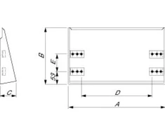 Schneider Electric 304L nerūdijančio plieno stogelis, Scotch Brite apdaila korpusams. WM W200 x gylis 150 mm NSYTX2015