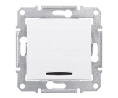 Schneider Electric Sedna 1-polius apšviesta balta SDN1400121