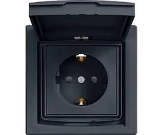 Schneider Electric ASFORA SCHUKO IP44 lizdas su 1 kartus tankiuoju rėmeliu (EPH3100371)