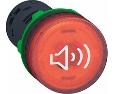 Schneider Electric Buzzer 24V AC/DC su pašvietimu raudona nuolatinis / pertraukiamas signalas XB5KS2B4