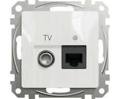 Antenos ir kompiuterio lizdas SCHNEIDER SEDNA DESIGN