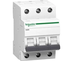 Schneider Electric Grandinės pertraukiklis 3P B 63A 6kA AC K60N-B63-3 A9K01363