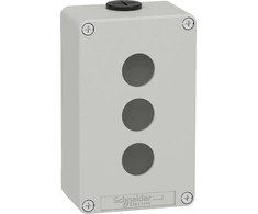 Schneider Electric Harmony XAP Control box, tuščia, pilka, 3 skylių, XAPD2203