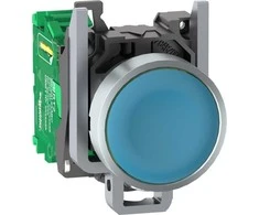 Schneider Electric Harmony XB4R belaidė ir be akumuliatoriaus mygtuko galvutė su siųstuvu Mėlyna Metal ZB4RTA6