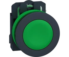 Schneider Electric Harmony XB5 plokščias plastikinis mygtukas. žalias fi30 automatinis grąžinimas nepažymėtas 1Z XB5FA31