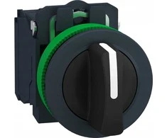 Schneider Electric Harmony XB5 Plokščias plastikinis jungiklis. juodas fi30 3 padėčių automatinis grįžimas į centrą 2Z XB5FD53