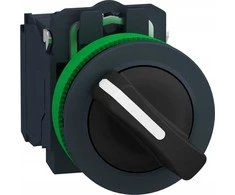 Schneider Electric Harmony XB5 Plokščias plastikinis jungiklis. juodas fi30 2 padėčių stabilus 1Z XB5FD21