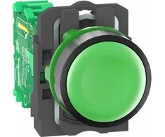 Schneider Electric Harmony XB5R belaidė ir be akumuliatoriaus mygtuko galvutė su siųstuvu Žalias Plastic ZB5RTA3