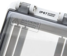 Schneider Electric Hermetiškas apžiūros langas, IP67 4 moduliai su bėgeliu ir tvirtinimo laikikliu modulinei įrangai, W-IP67-4