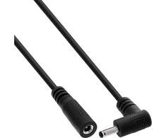 Schneider Electric InLine® DC prailgintuvas, kampinis kištukas, 3,5 x 1,35 mm, juodas, 3 m