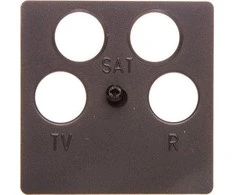 Schneider Electric K.1 4-base antracito B.1 / B.3 / B.7 Glas 14841606 antenos lizdo centrinė plokštė