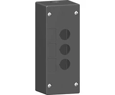 Schneider Electric Valdymo langelis tuščias, būtinas. aplinka -juoda- 3 išpjovos, 3 vertikalios skylės. XALG03