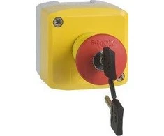 Schneider Electric Kasetė su grybo mygtuku O40 atrakinta raktu 1Z+2R XALK188G