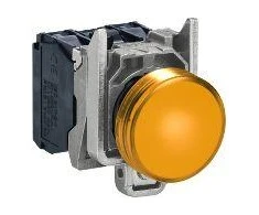 Schneider Electric Signalinė lemputė 22mm geltona 24V AC / DC LED (XB4BVB5)