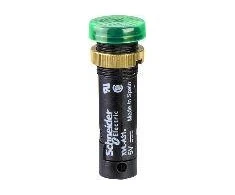 Schneider Electric Signalinė lempa 12mm žalia 24V nuolatinės srovės (XVLA333)