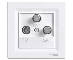 Schneider Electric TV- SAT- TV antenos lizdas galutinis 1dB balta- EPH3600121
