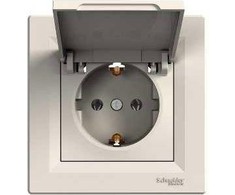 Schneider Electric Kištukinis lizdas su grietinėlės atlanka (EPH3100123)