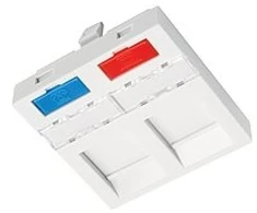 Schneider Electric Intelek Modulinis kištukinis lizdas KEYSTONE SXF-M-2-45-WH-P SOLARIX