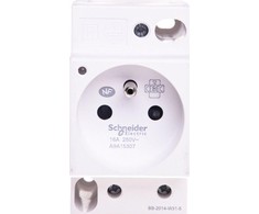 Schneider Electric Modulinis lizdas su iPC lempa 2P + E 10 / 16A 250V baltam bėgiui A9A15307 - A9A15307