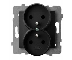 Schneider Electric Ospel GN.2-KR.Z/U JUODA MAT AS