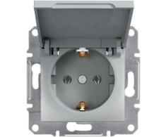 Schneider Electric Vieno Asform lizdas žemės schuko su plieno rėmeliu (EPH3100362)