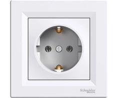 Schneider Electric Vieno Asform lizdas žemės schuko balta (EPH2900121)