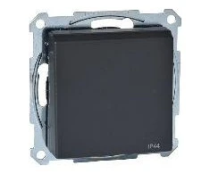 Schneider Electric Merten sistema M viengubas lizdas su 16A IP20 apertūra ir antracito atlaidu (MTN2614- 0414)