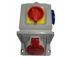 Schneider Electric Maitinimo rinkinys su lizdu 32A /5 kontaktų + lizdu 16A/250V + jungikliu ŁK 4P 0-1 IP55 617