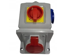 „Schneider Electric“ maitinimo šaltinis su 16A / 5-tuku lizdu + 16A / 250V lizdu + ŁK 4P 0-1 IP55 611