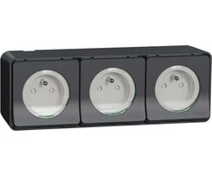 Schneider Electric Mureva Styl Socket 2P+PE trigubas antracitas MUR36037