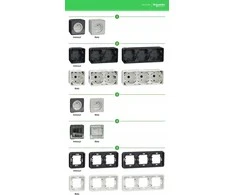 Schneider Electric Mureva Style Mygtuko mechanizmas su antracito apšvietimu MUR35127