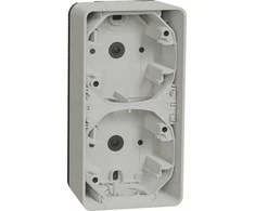 Schneider Electric Mureva Styl Wall pagrindas 2x vertikalus baltas MUR39912