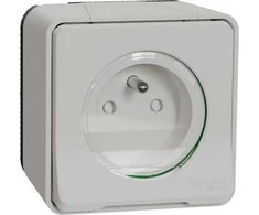 Schneider Electric Mureva Style 2P+PE lizdas baltas MUR39030