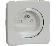 Schneider Electric Mureva Style Socket mechanizmas 2P+PE besriegiai gnybtai balti IP55 MUR39133