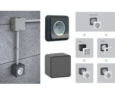 Schneider Electric Mureva Style Šviečiantis antracito mygtukas MUR35028