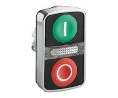 Schneider Electric Dvigubo mygtuko pavara žalia / raudona / OLI / su apšvietimu (ZB4BW7A3741)