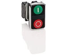 Schneider Electric Dvivietis žalias / raudonas O-- mygtukas be vidinio apšvietimo (ZB4BA7341)
