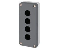 Schneider Electric 4 skylučių kasetės korpusas 22mm pilkas IP65 (XALD04)