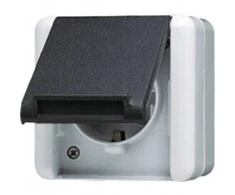 Schneider Electric Obudowa natynkowa Jung 820W, Lizdas elektryczne, pilka
