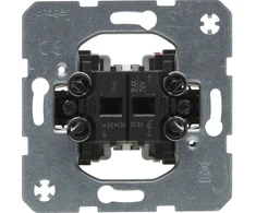 Schneider Electric One.platform Žaliuzių jungiklis 2 klavišų, 1 polių, mechanizmas, savaiminio užsifiksavimo (WDEM303520)