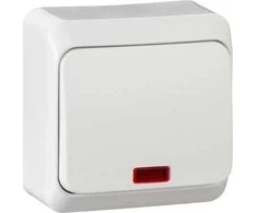 Schneider Electric Paviršinis jungiklis WNT-100PS 1 polių apšviestas baltas WDE001014