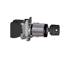 Schneider Electric Jungiklis 2 padėties raktas 22mm juodas 2Z be grįžimo (XB4BG33)