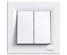 Schneider Electric Dvivietis mygtukas Asfora Baltas - EPH1100121