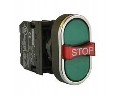 Schneider Electric Emas 3 JUNGIKLIS ŽALIAS STOP NE+NC+NE