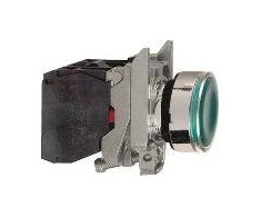 Schneider Electric 22mm žalias valdymo mygtukas su grįžimu - XB4BA31