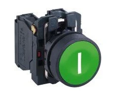 „Schneider Electric“ valdymo mygtukas 22 mm žalias 1Z su savaiminio grįžimo funkcija (XB5AA3311)