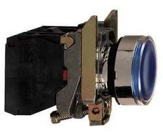 Schneider Electric Valdymo mygtukas pilnas 24V mėlyna apšvieta - XB4BW36B5