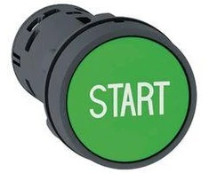 Schneider Electric START valdymo mygtuko spyruoklės grąžinimas 1 NO žalias XB7NA3133